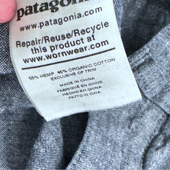 PATAGONIA Back Step Hemp/Cotton Shorts Chambray Sz 31 Neo Navy - Picture 8 of 9
